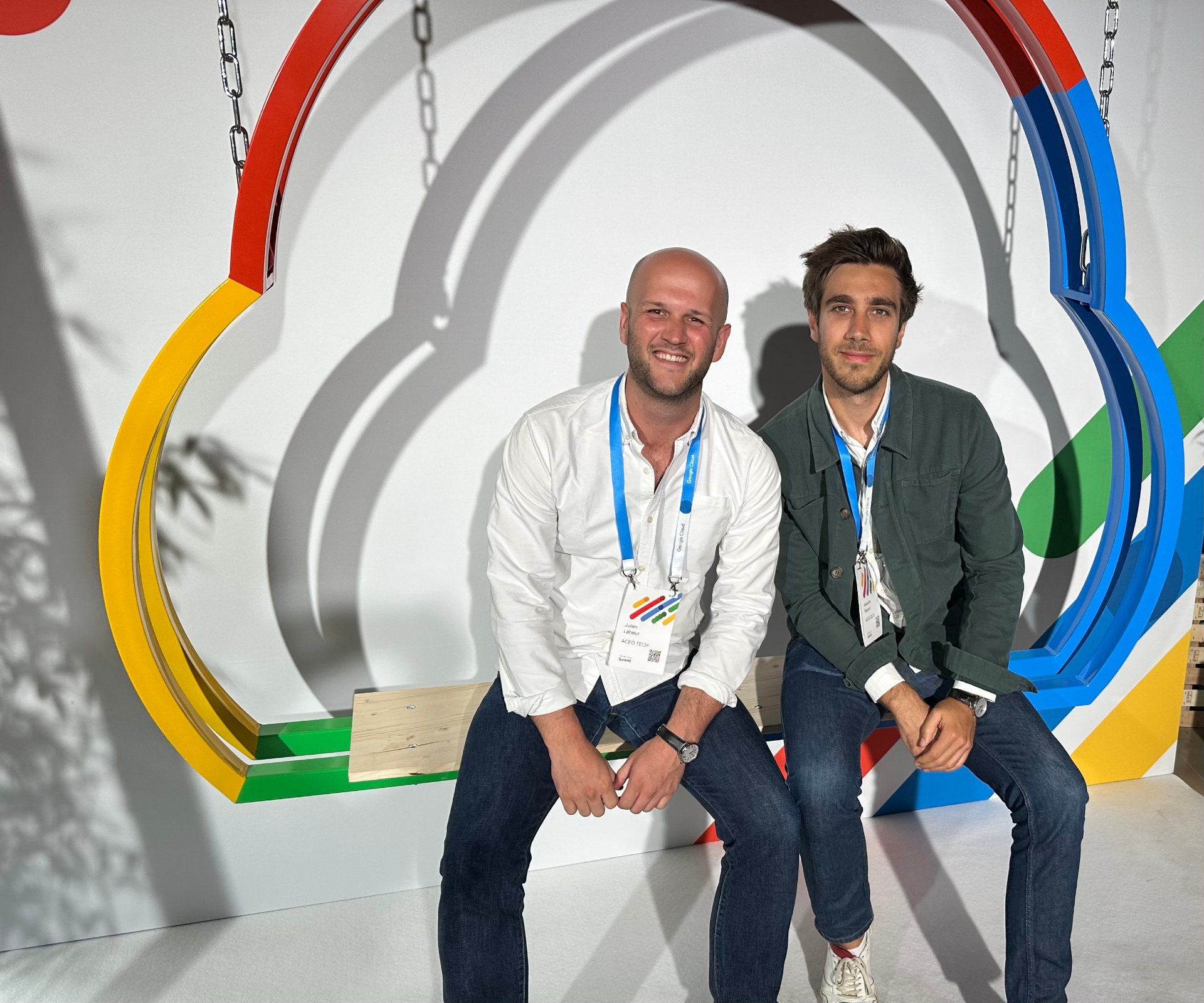 Fondateurs à un événement Google